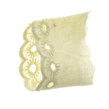 Pale Lemon Cotton Lace 100% Cotton