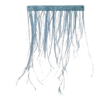 Pale Lobelia Ostrich Fringe 120mm