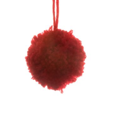 Post Box Red Pom Pom with Loop
