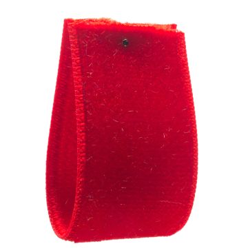 Post Box Red Double Sided Rayon Velvet Ribbon