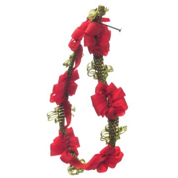 Post Box Red Polyester Flower Garland 15mm