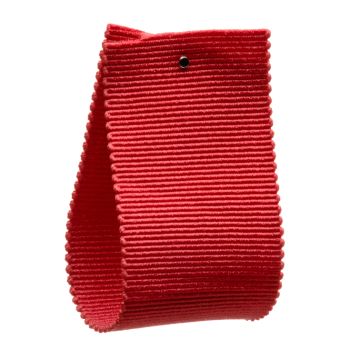 Post Box Red Stretch Grosgrain Ribbon