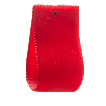 Post Box Red Single Sided Velvet Ribbon