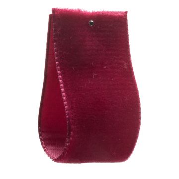 Raspberry Red Single Sided Velvet Ribbon