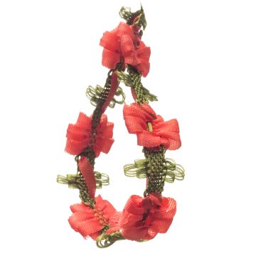 Red Hot Poker Polyester Flower Garland 15mm