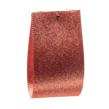 Red Squirrel Glitter Satin Ribbon