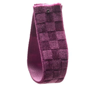 Ripe Plum Checked Velvet Ribbon