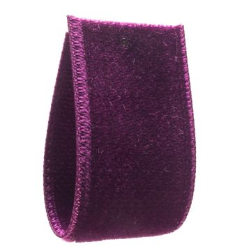 Ripe Plum Double Sided Rayon Velvet Ribbon