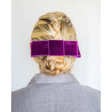 Ripe Plum Velvet Coco Bow