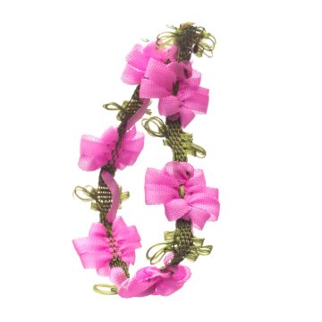 Rose Pink Polyester Flower Garland 15mm