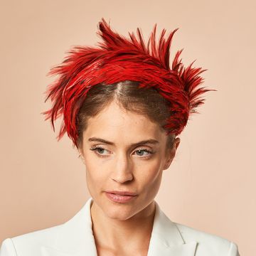Ruby Slippers Feathered Headband