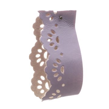 Scabious Lilac Faux Leather Tape 20mm