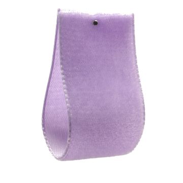 Scabious Lilac Single Sided Velvet Ribbon