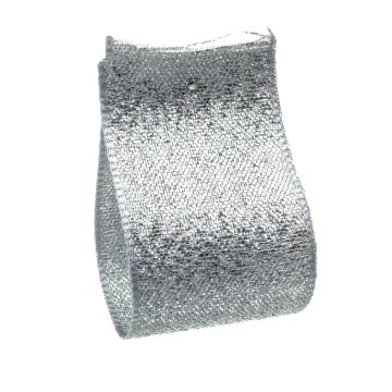 Silver Metallic Lame Ribbon