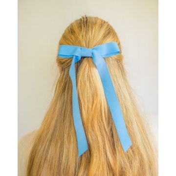 Sky Blue Grosgrain Hair Bow