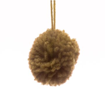 Sludge Green Pom Pom with Loop