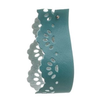 Teal Faux Leather Tape 20mm