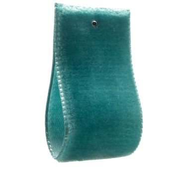 Teal Single Sided Velvet Ribbon