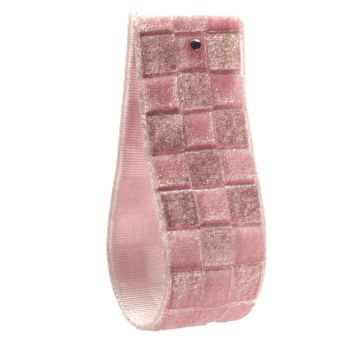 Vintage Blusher Checked Velvet Ribbon