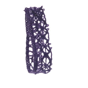 Viola Purple Coloured Lace 15mm