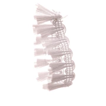 White Fringe with Gimp Header