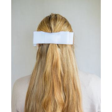 White Flat Coco Bow