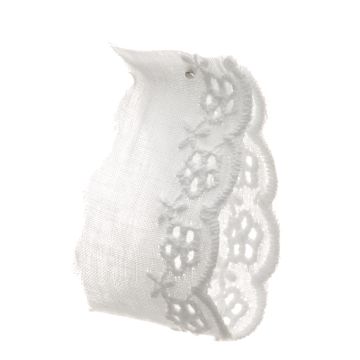 White Lace 100% Cotton