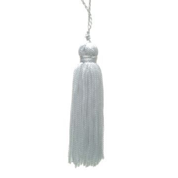 White Rayon Key Tassel 80mm