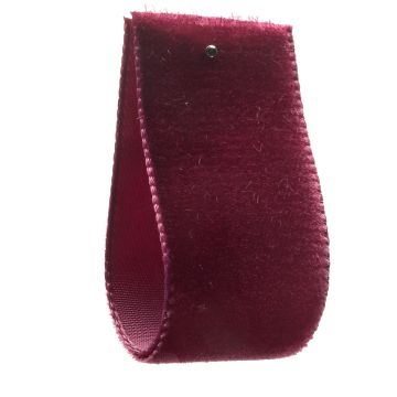 Wine Single Sided Velvet Ribbon