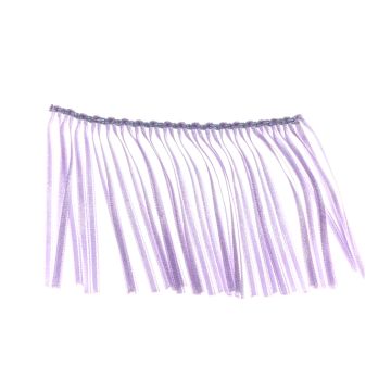 Scabious Lilac Bin End Elasticated Ribbon Fringe