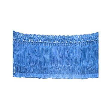 Blue Bin End Cotton Fringe - bin end