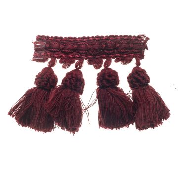 Dark Amaryllis Bin End Tassel Fringe