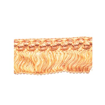 Apricot Bin End Looped Fringe