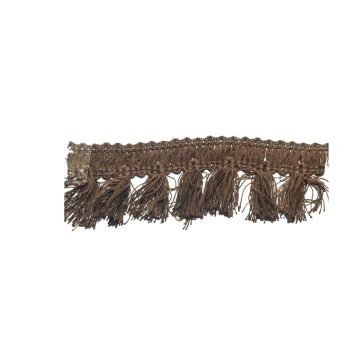 Dark Bark Bin End Cotton Tassel Fringe