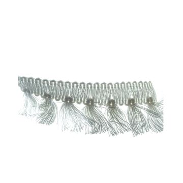 White Bin End Cotton Tassel Fringe