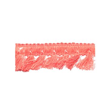 Coral Bin End Cotton Tassel Fringe