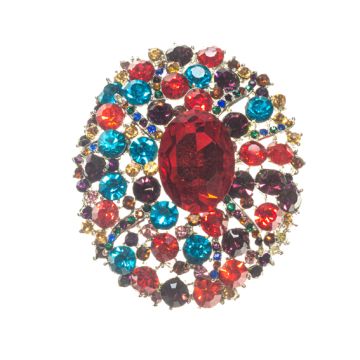 Multi Oval Brooch