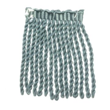 Teal Bin End Bullion Fringe