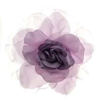African Violet Velvet and Organdy Flower