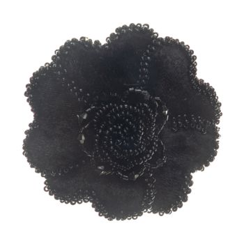 Black Flower Motif