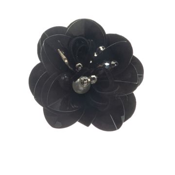 Black Flower Motif