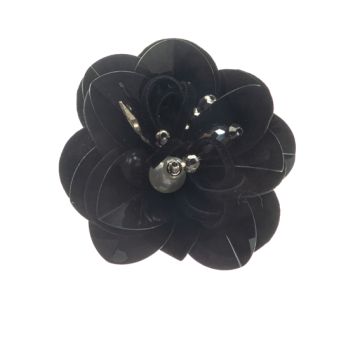 Black Flower Motif