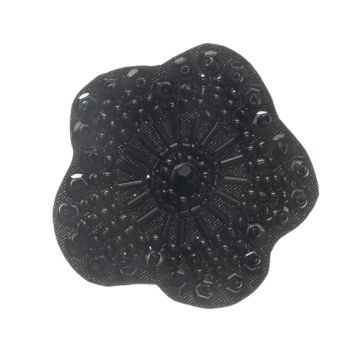 Black Flower Motif