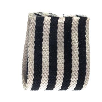 Black Ecru Striped Belting