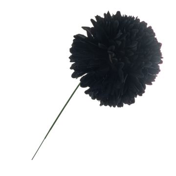 Black Fabric Flower