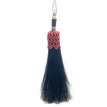 Crow BlackRed Net Horse Hair Whisks