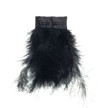 Black Marabou Fringe