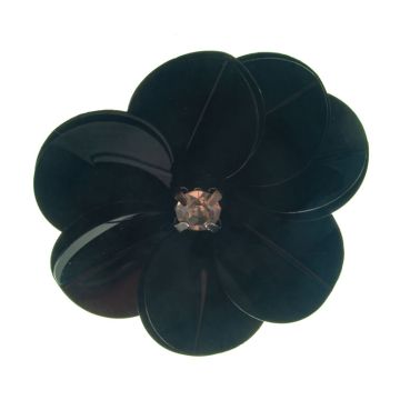 Black Sequin Flower