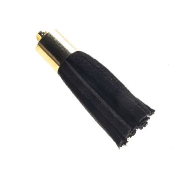 Black Suede Tassel