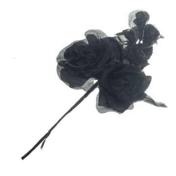 Black Silk Flower